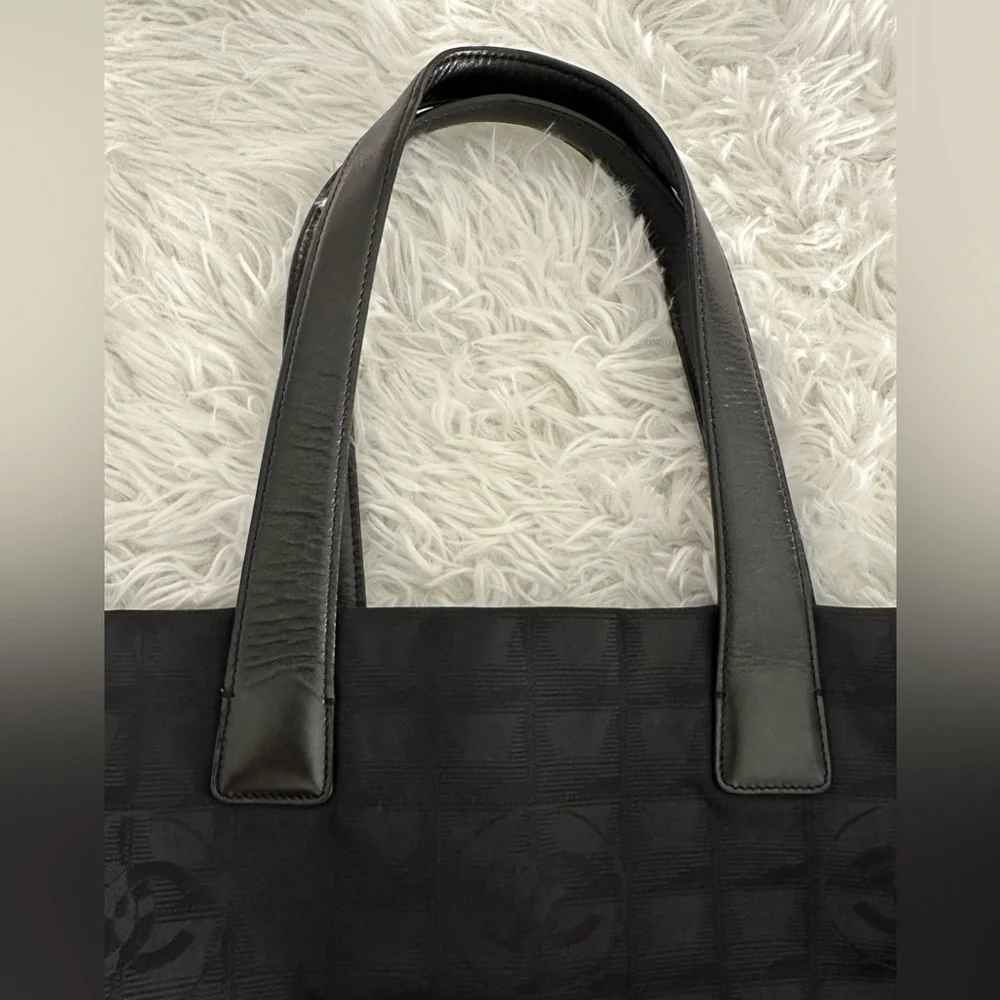 CHANEL Black Travel Line‎ Tote Bag Handbag